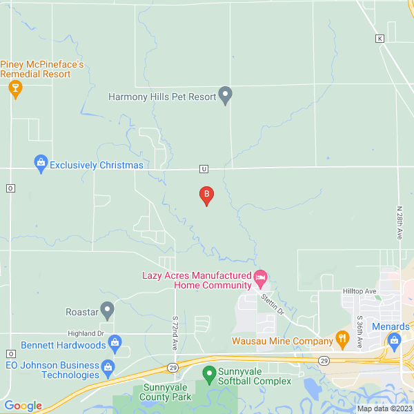 Wausau Roofing Pros location map