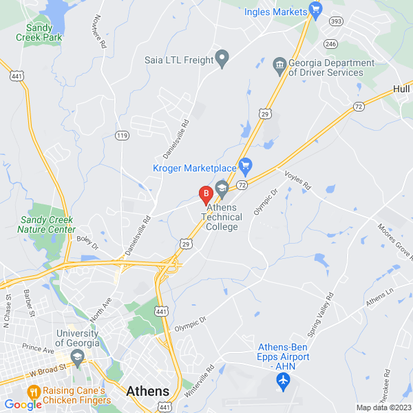 Athens Asbestos Testing & Removal Pros location map