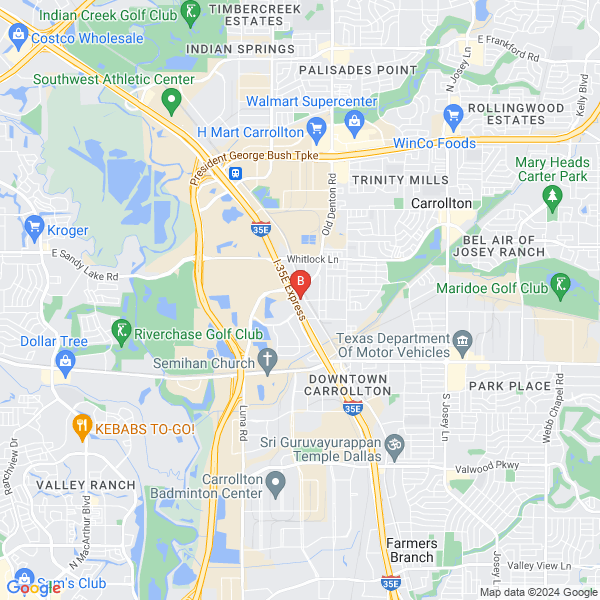 Carrollton Towing location map