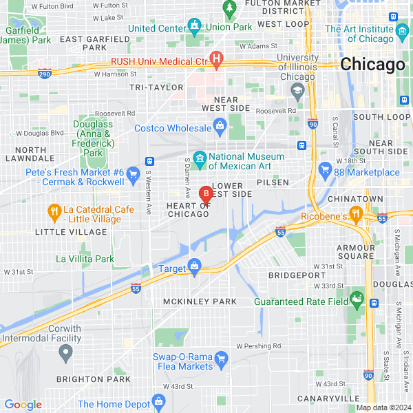 A1 Chicago Limousine and SUV location map