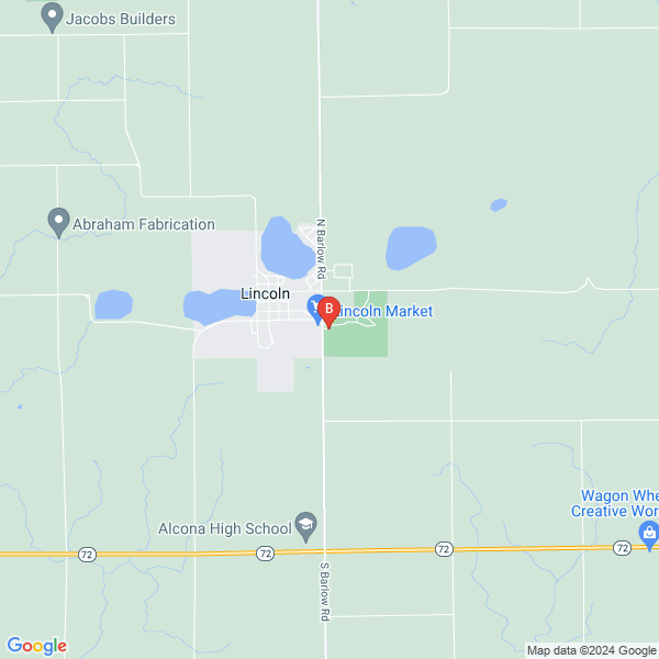 Alcona County Fair location map