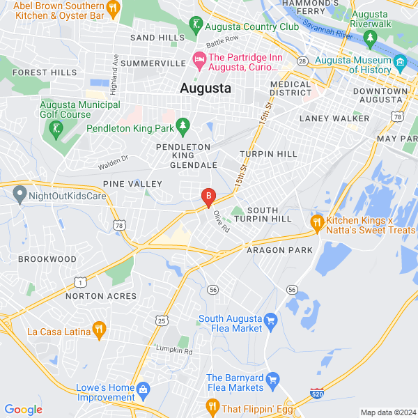 Augusta Asbestos Testing & Removal Pros location map