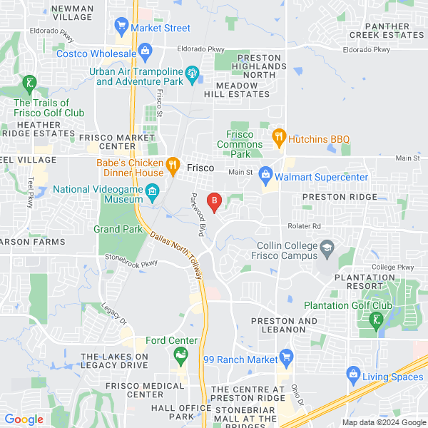 Towing in Frisco Tx location map